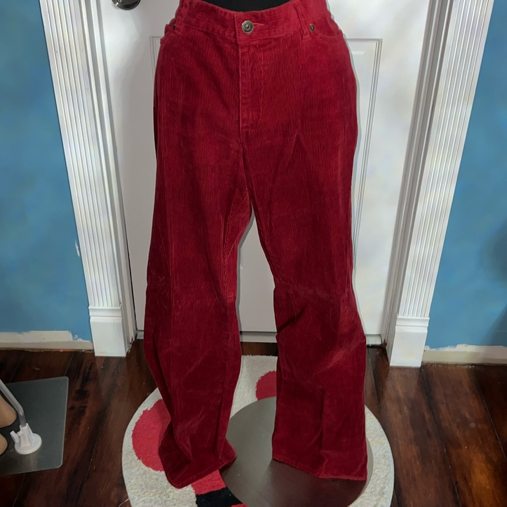 Ralph Lauren, Burnt Orange, Bootcut, Corduroy Jeans.